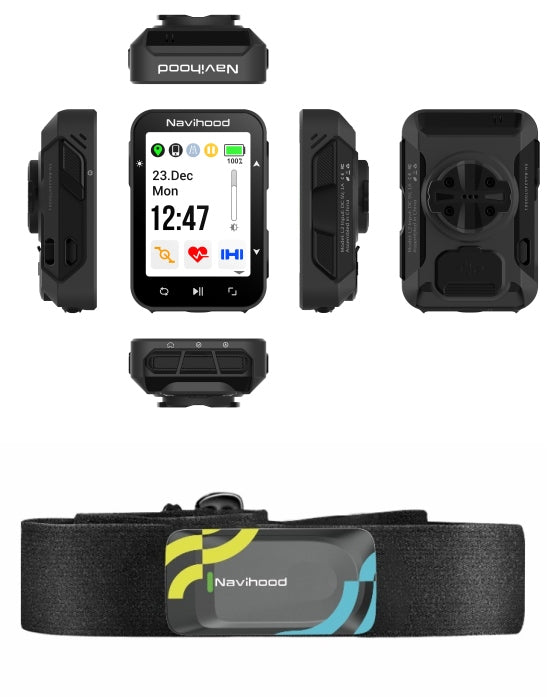 NAVIHOOD GPS BIKE COMPUTER L2 + HEART RATE MONITOR A3