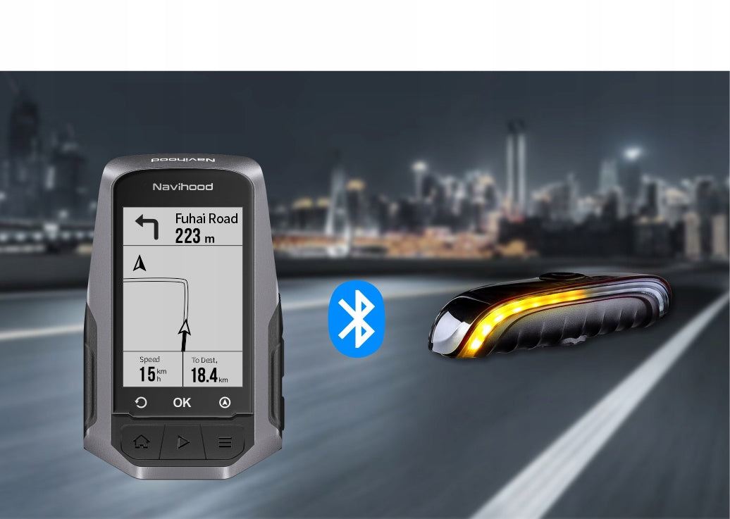 KOMPUTER ROWEROWY NAWIGACJA GPS+ LICZNIK PRĘDKOŚCI + PULSOMETR ZESTAW ROWER