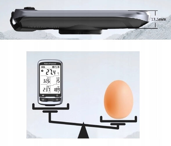 NAVIHOOD L4 BIKE COMPUTER GPS BT APP
