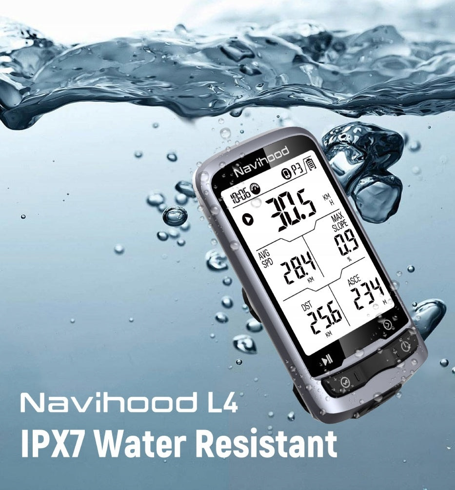 NAVIHOOD L4 BIKE COMPUTER GPS BT APP