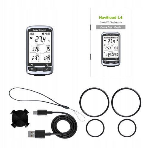 NAVIHOOD L4 BIKE COMPUTER GPS BT APP