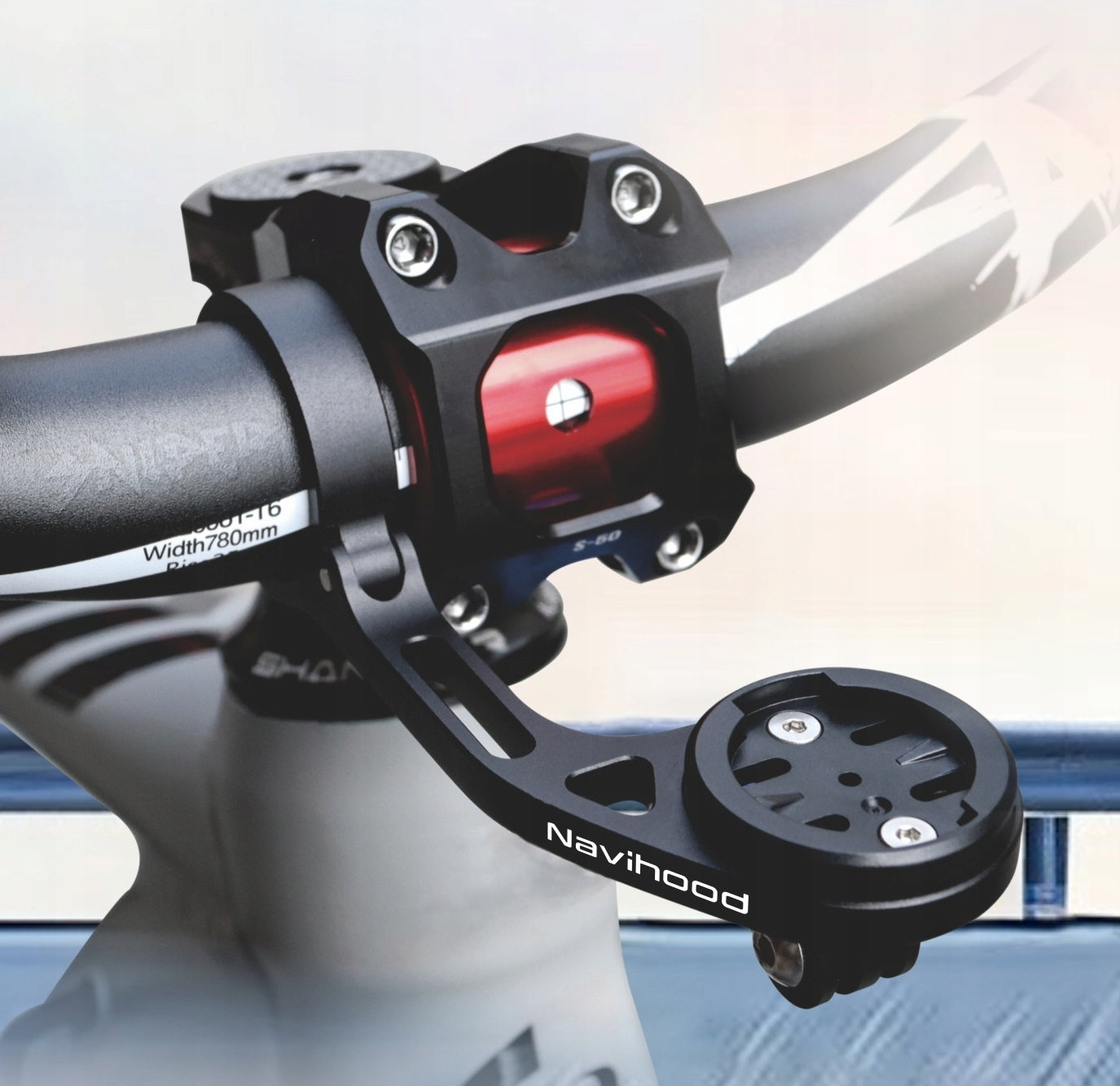 UNIVERSAL BICYCLE HANDLEBAR MOUNT FOR CAMERA AND CYCLING COMPUTER Navihood C4
