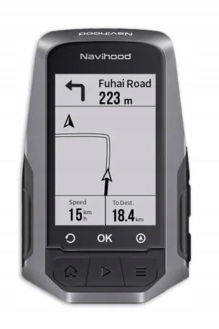 LICZNIK KOMPUTER ROWEROWY NAWIGACJA GPS BT aplikacja MEILAN Navihood L1