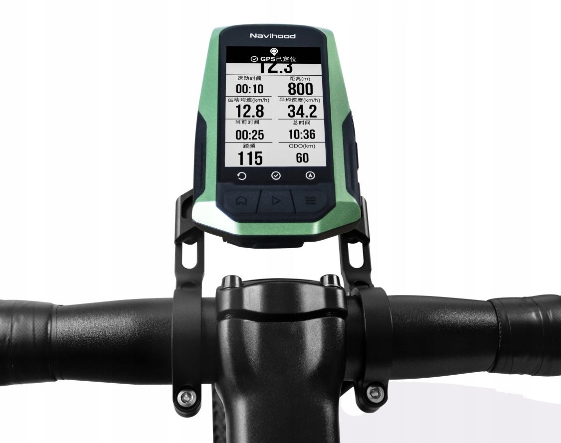 DOUBLE ALUMINUM BICYCLE MOUNT FOR CAMERA COMPUTER ON HANDLEBARS