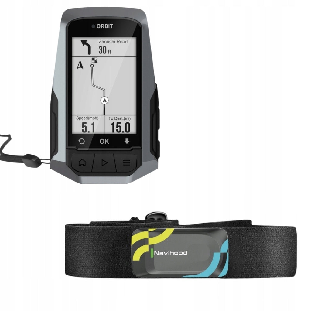 CYCLING COMPUTER BIKE COMPUTER GPS NAVIGATION + HEART RATE MONITOR WITH ARM BAND