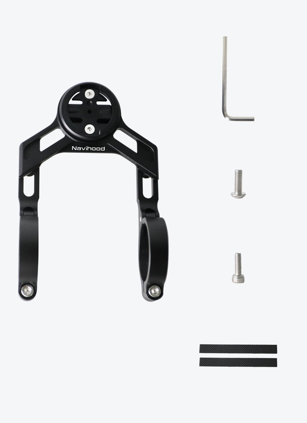 DOUBLE ALUMINUM BICYCLE MOUNT FOR CAMERA COMPUTER ON HANDLEBARS