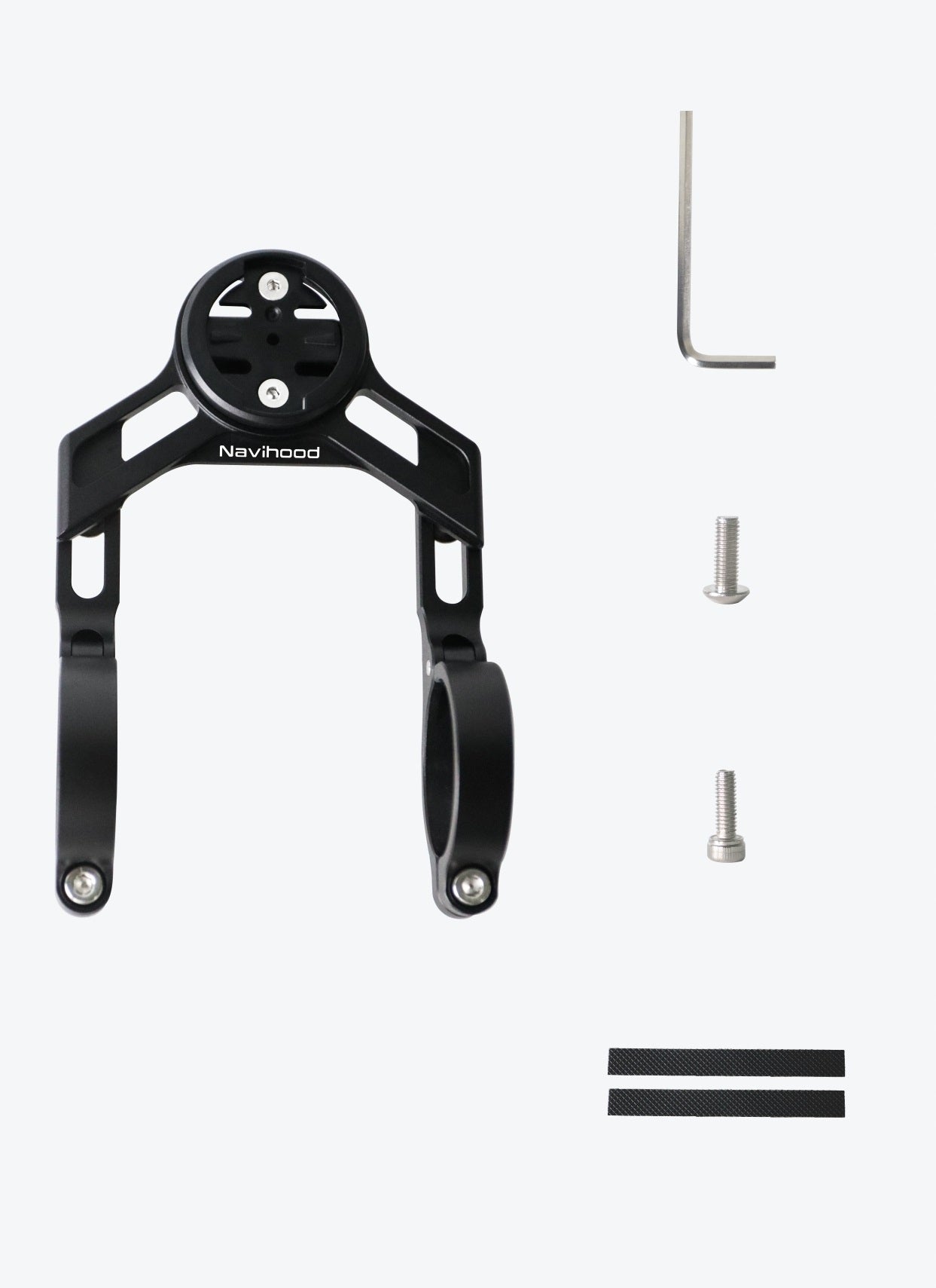 DOUBLE ALUMINUM BICYCLE MOUNT FOR CAMERA COMPUTER ON HANDLEBARS