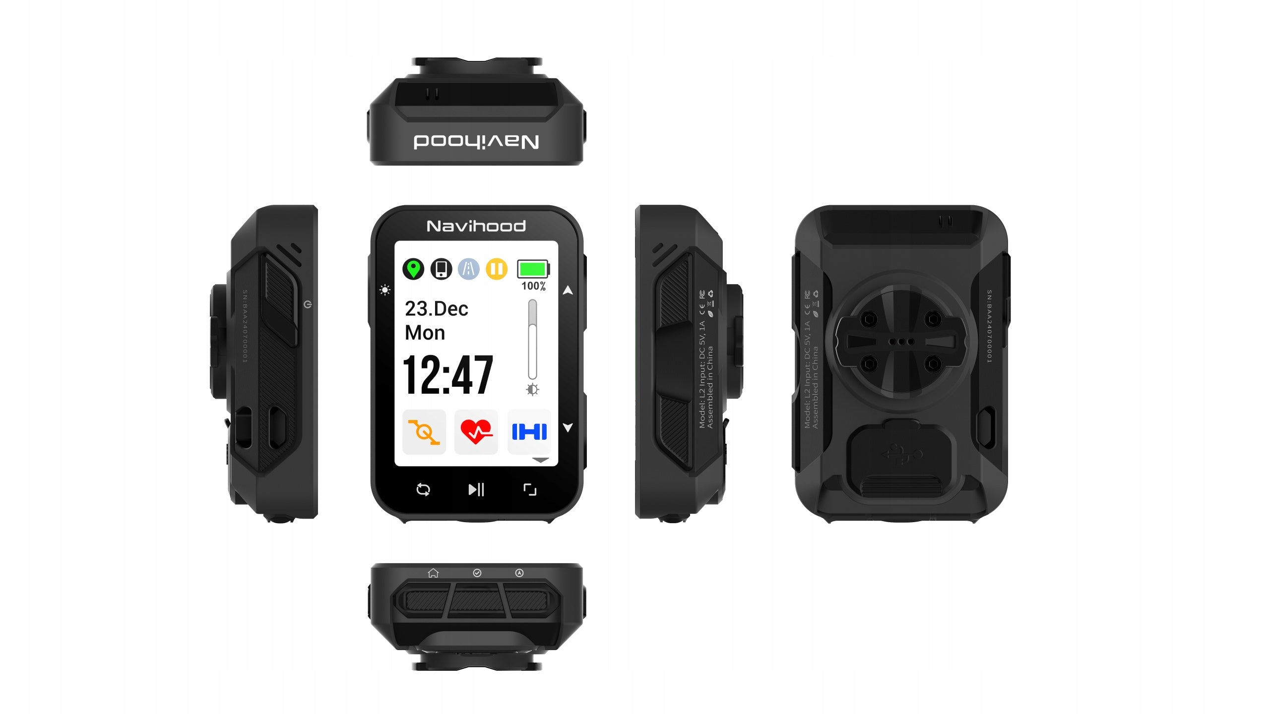 NAVIHOOD GPS BIKE COMPUTER L2 + CADENCE SENSORS A2
