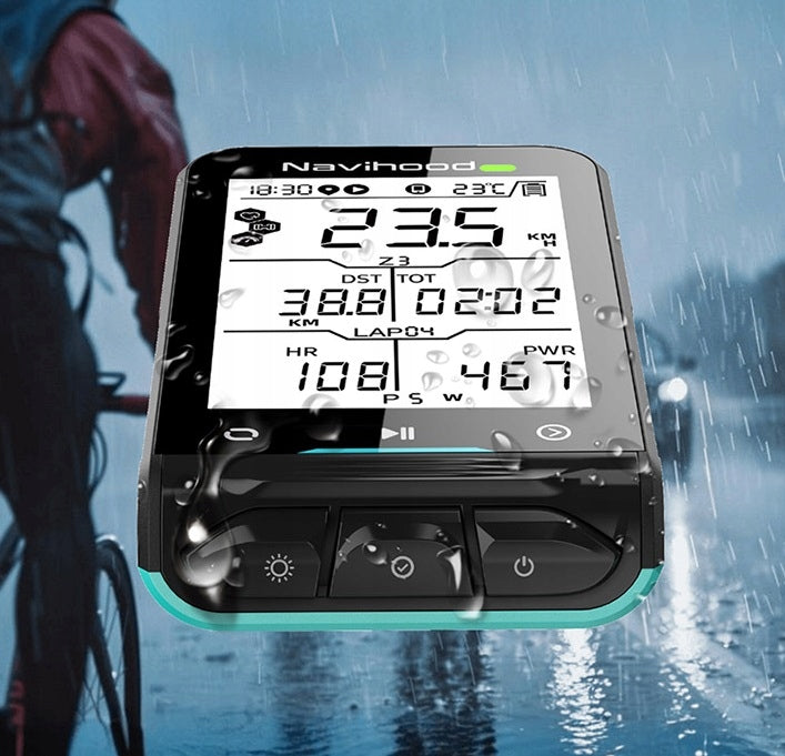 LICZNIK KOMPUTER ROWEROWY GPS BT aplikacja MEILAN Navihood L3