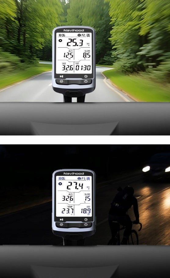 NAVIHOOD L4 BIKE COMPUTER GPS BT APP