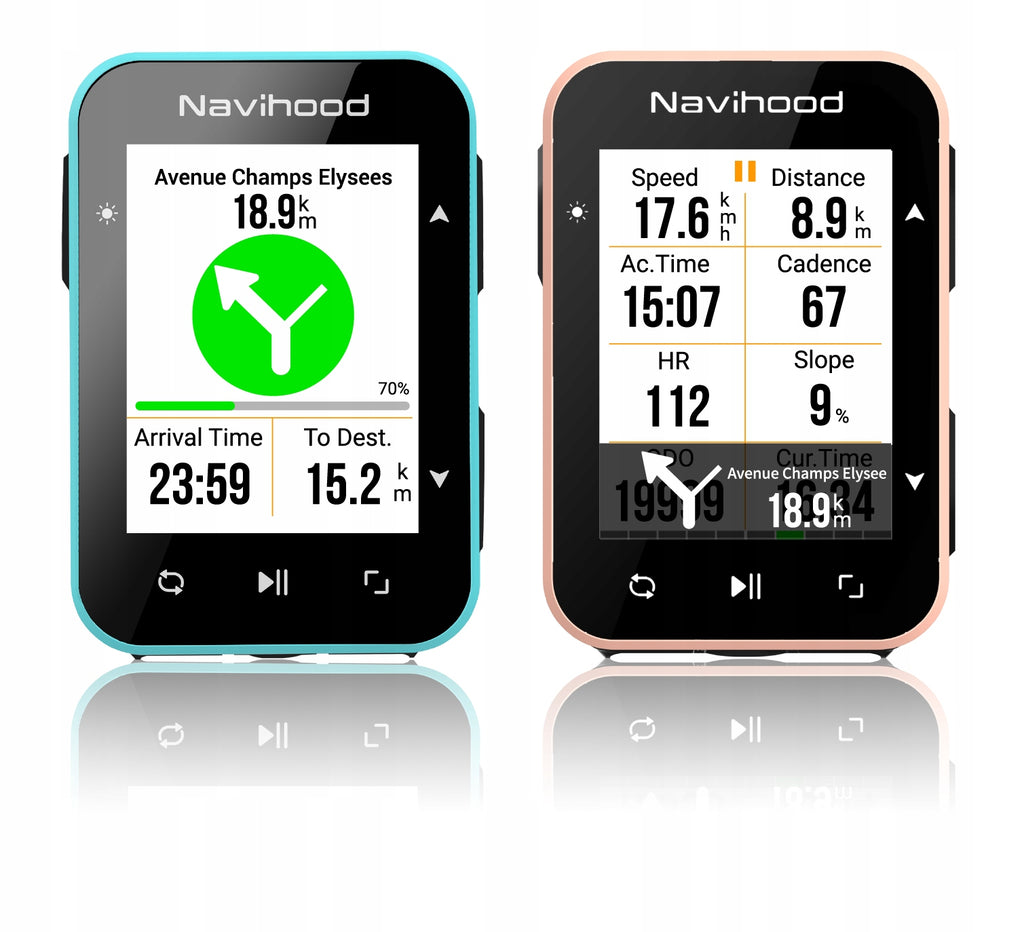 NAVIHOOD L2 CYCLING COMPUTER GPS NAVIGATION BT APP