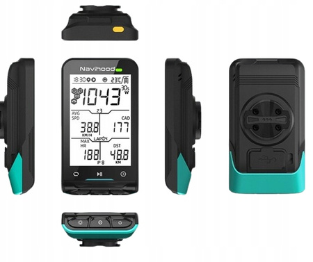 NAVIHOOD GPS KOMPUTER ROWEROWY L3 + PULSOMETR A3